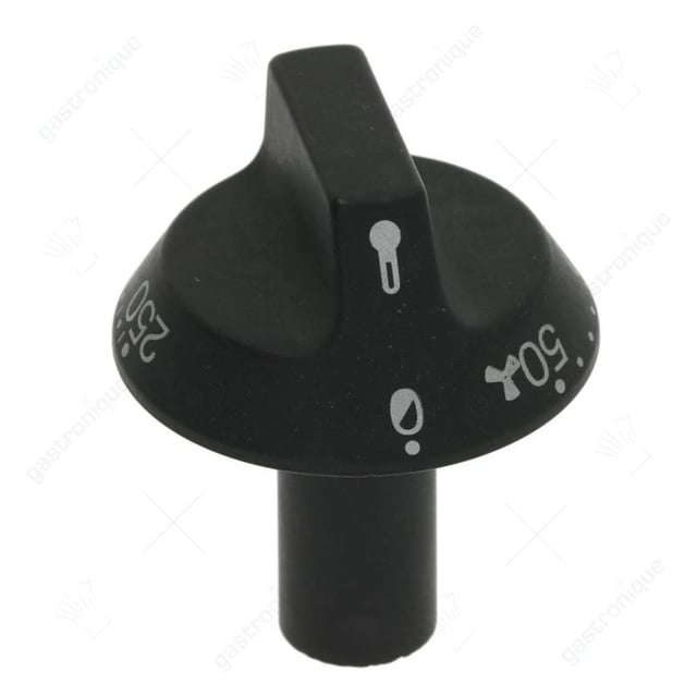 zwarte knop ø 55 mm 50-250°c - Thumbnail 1