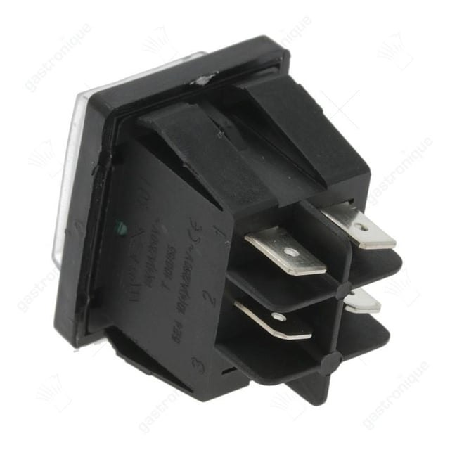 Schakelaar groen I-O met lamp inbouw 30x22 mm - Thumbnail 2