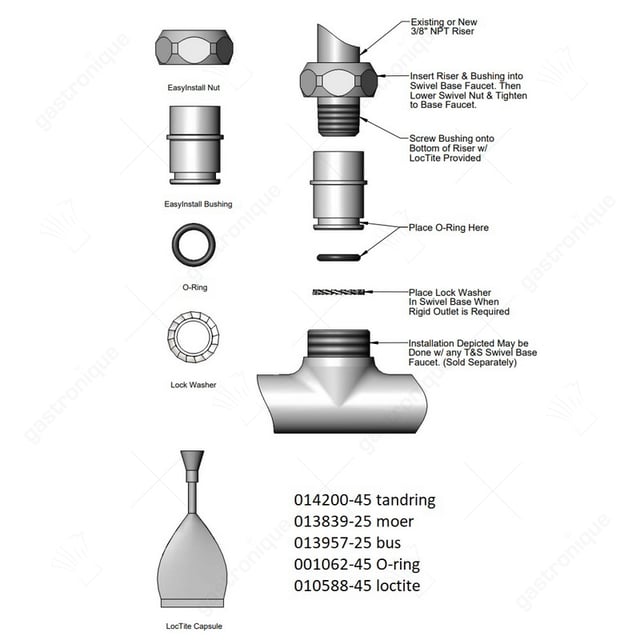 Reparatie set stijgbuis - Thumbnail 2