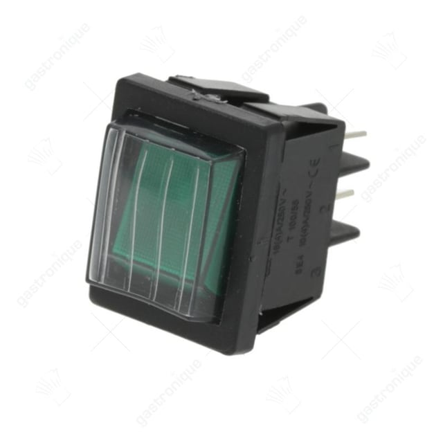 schakelaar 2 polig groen 16a 250v - Thumbnail 1