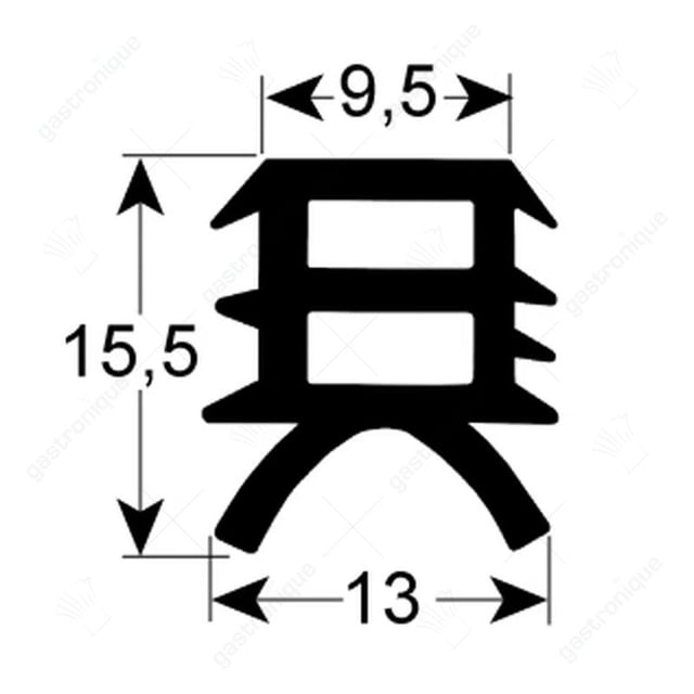 3-zijdige pakking 455x565 mm - Thumbnail 2