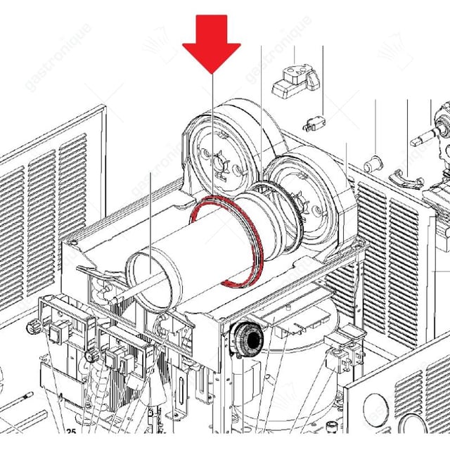 Pakking 16 cm silicone voor container passend voor UGOLINI BRAS - Thumbnail 2