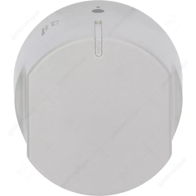 Knop thermostaat t.max. 260°C ø 41mm as ø 6x4,6mm afvlakking onder zilver - miniatuur 1
