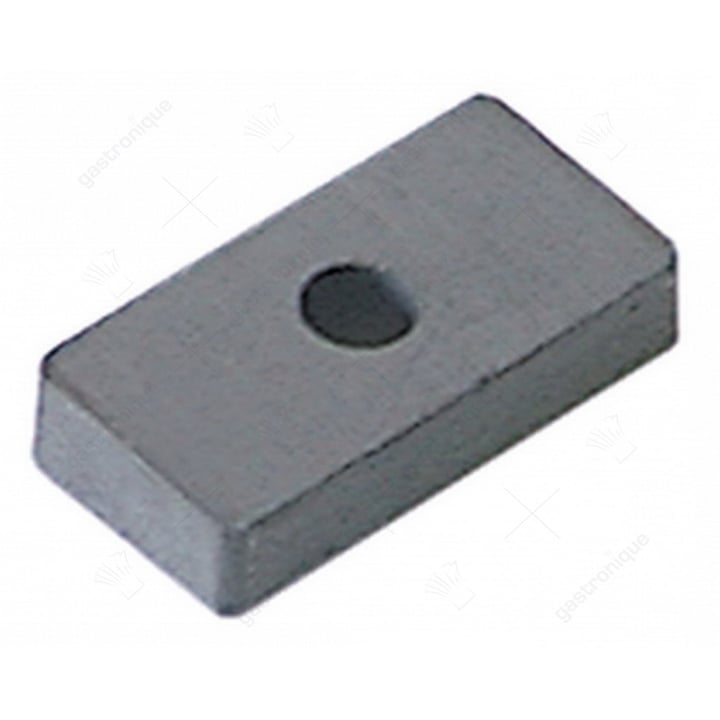 Magneet L 24mm B 12mm gat ø 5mm met gat