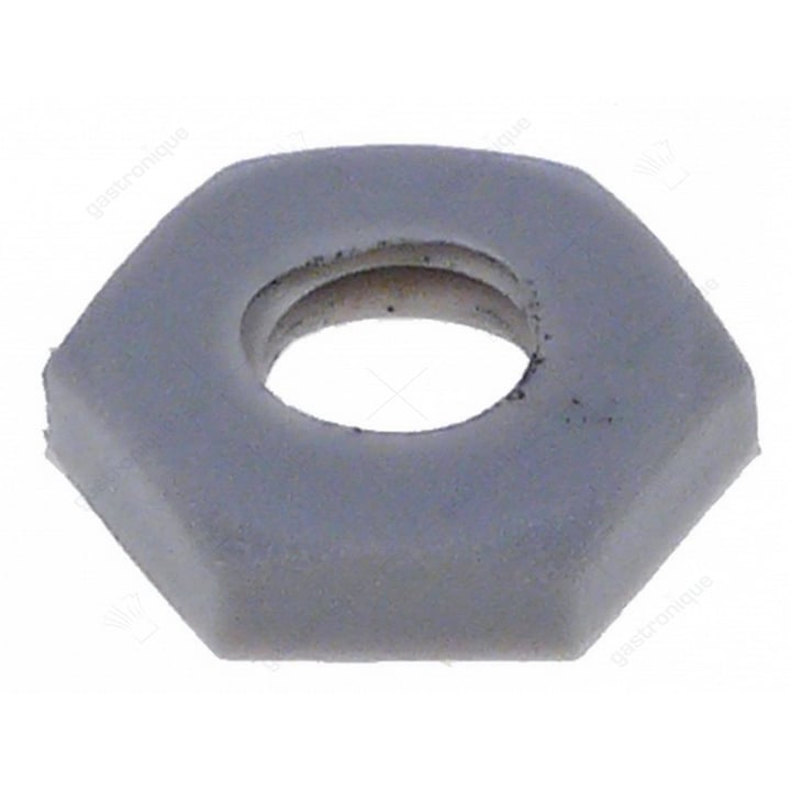 moer draad M10x1,5 H 5mm SB 19 kunststof vpe 1stuk