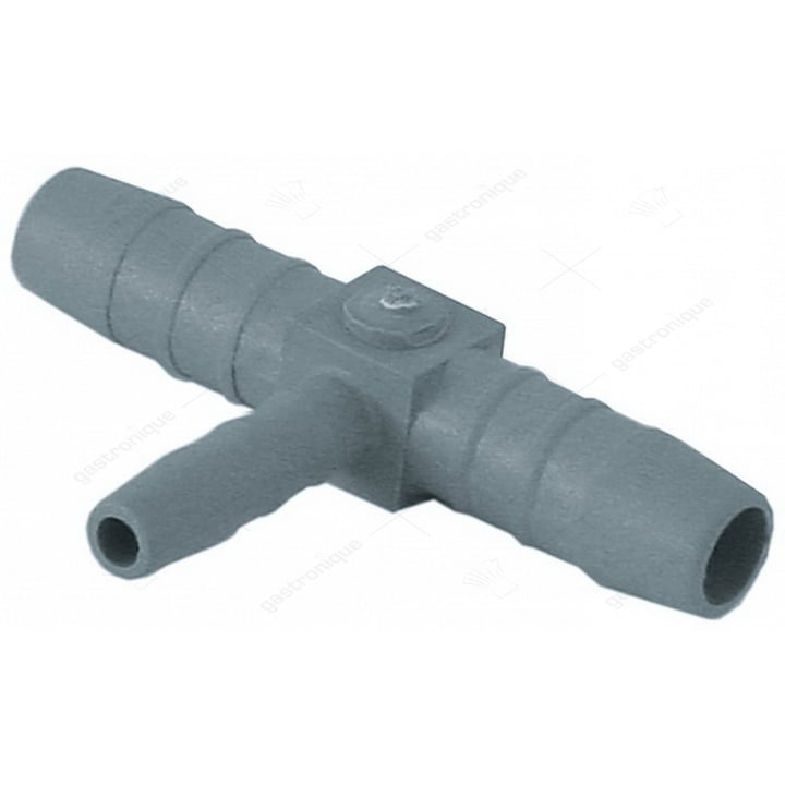 T-stuk kunststof 1 x ø7mm - 2 x ø12 mm