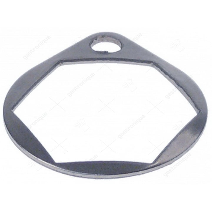 schijf voor wasarmhouder AD ø 28mm H 2mm SB 22 gat ø 4mm