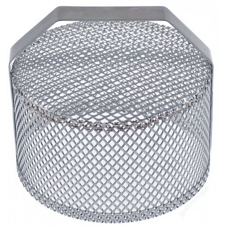 rondfilter ø 145mm H 90mm totale hoogte 130mm RVS 