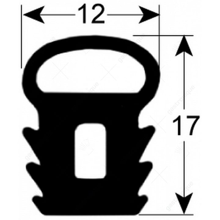 deurrubber 1160 mm