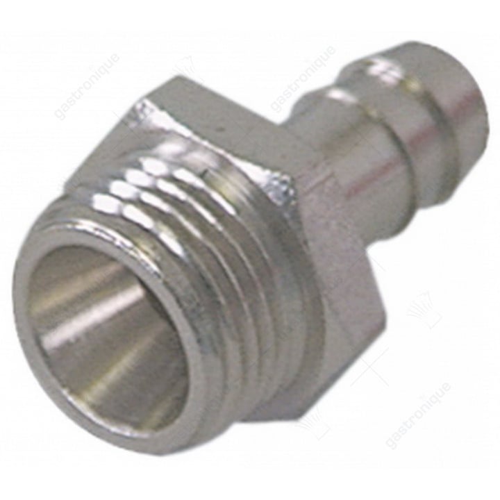 Nickel-pl.Schlauch-Endstück ø 1/2"m ø 12