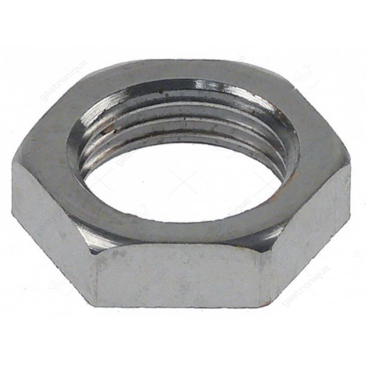 moer draad 1¼" H 5mm MsNi SB 47 vpe 1stuk 
