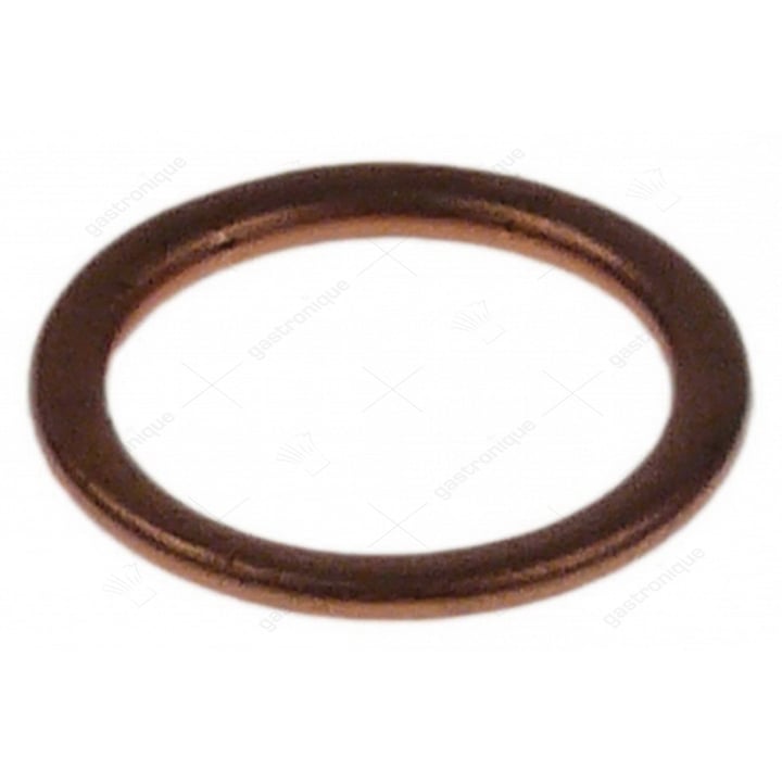 vlakpakking koper OD ø 18mm ID ø 13,5mm materiaaldikte 1,5mm voor draad 1/4"