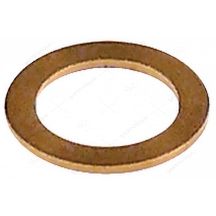 onderlegring ID ø 12,3mm OD ø 18mm materiaaldikte 1mm koper vpe 1stuk