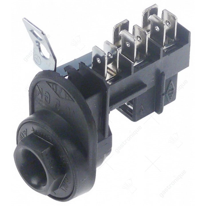 netaansluitingsklem 3-polig max. spanning 400V max. 16A kabel ø 10,5mm doorsnede 2,5mm² fasen 1
