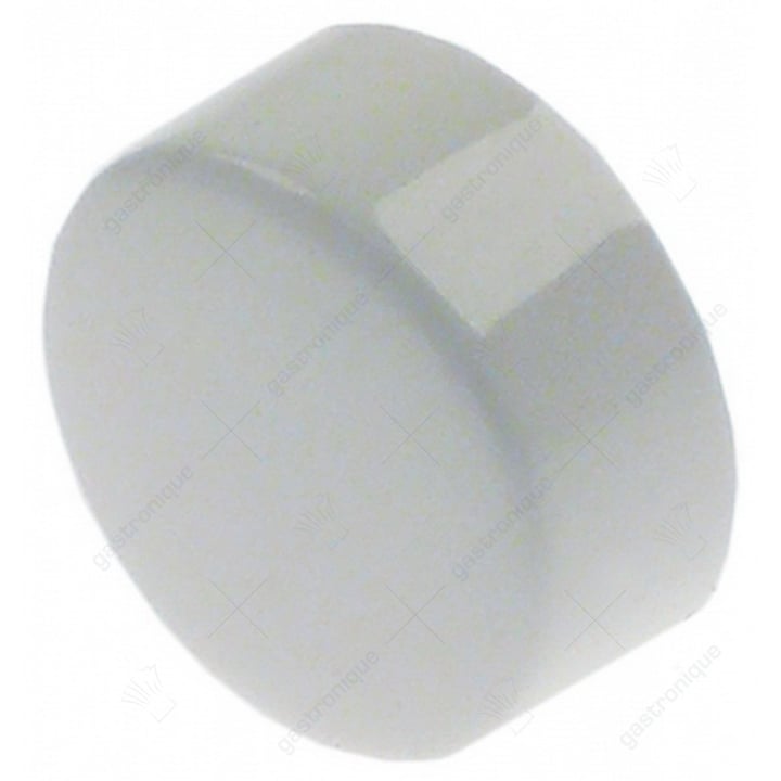 druktaster wit ø 23mm BiD ø 19,2mm BuD ø 21mm H 10mm afloop passend voor ADLER as 3,6mm