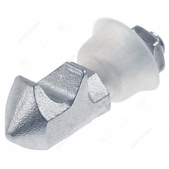 tegenstuk met pin 2-standen L 28mm B 14mm H 15mm H1 16mm totale lengte 51mm draad M8 draad L 23mm