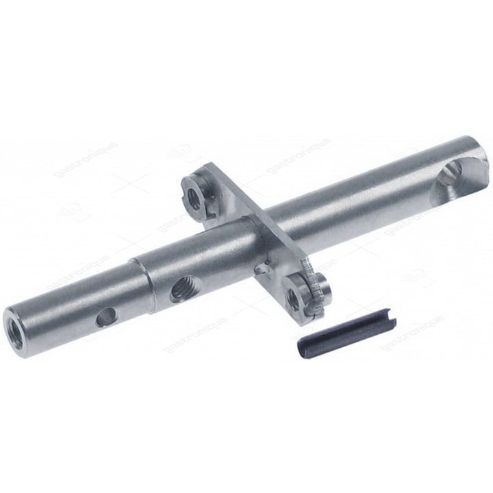 draaipen H 17mm L 107mm B 50mm voor espagnolettesluiting bevestigingsafstand 40mm
