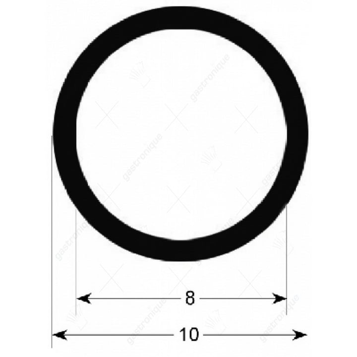 deurrubber verticale 350 mm