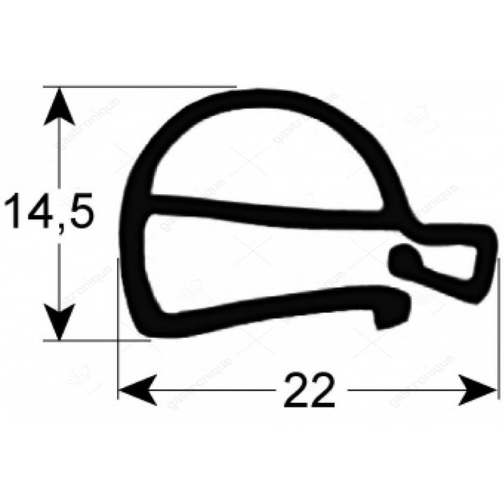 Dichtung für Ofentür 725x645 mm