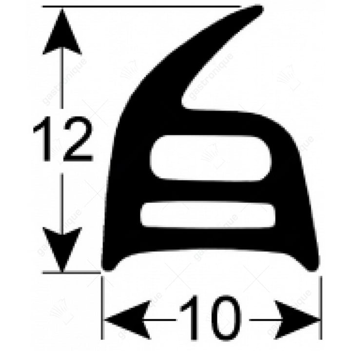 deurrubber voor oven 595x390 mm