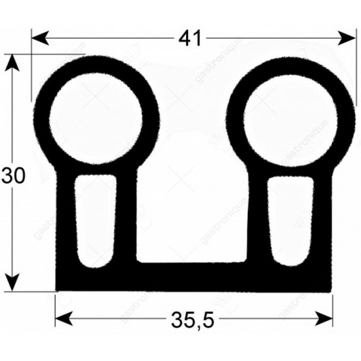 Türgummi für Kühlzelle g4451 2500 mm