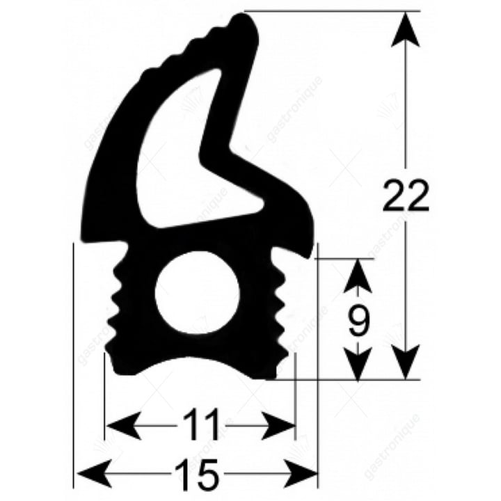 deurrubber voor oven 1700 mm