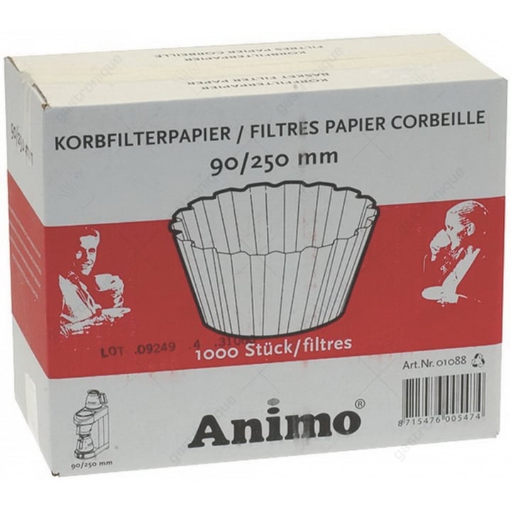basket paper filter ø 90/250 mm 1000pcs
