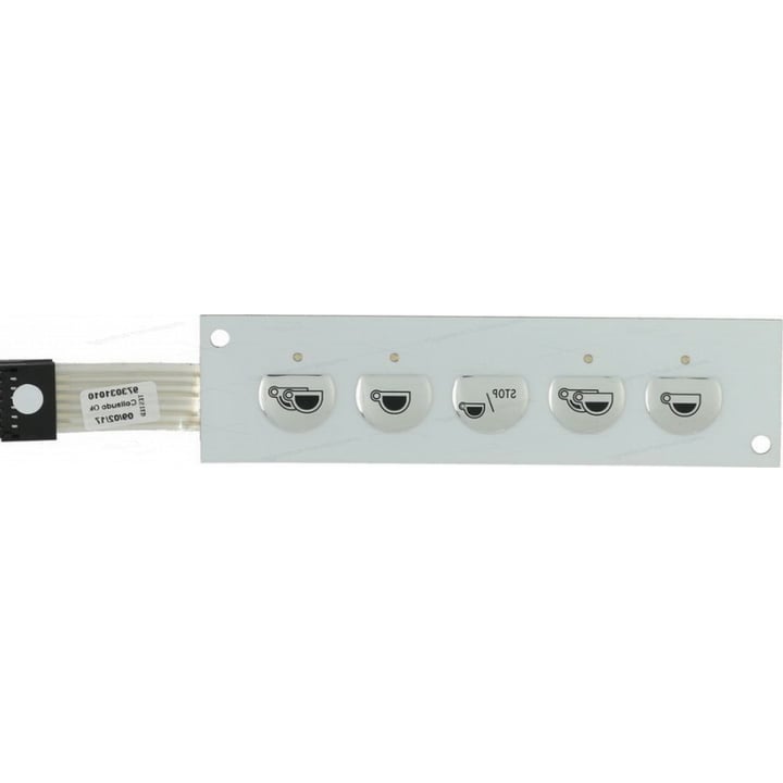 push-button panel membrane 5 buttons