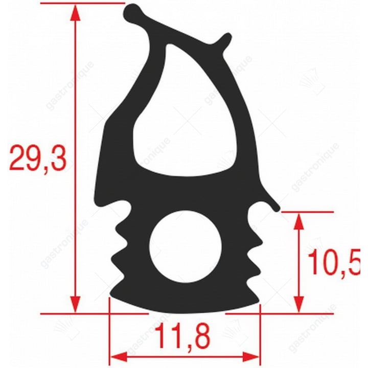 TÜREN GUMMI FÜR OFEN 500x480 mm