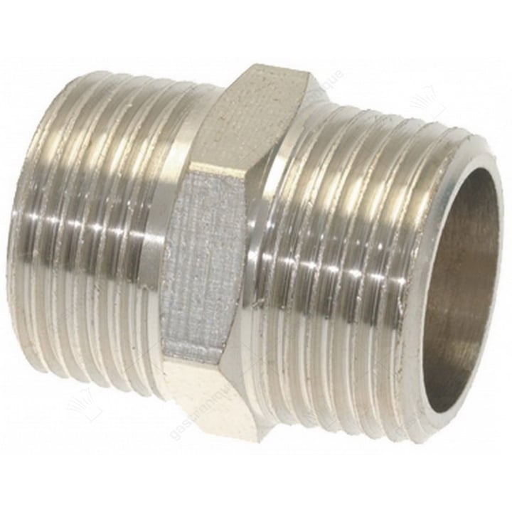 nichel-plated fitting ø 3/4"m-3/4"m