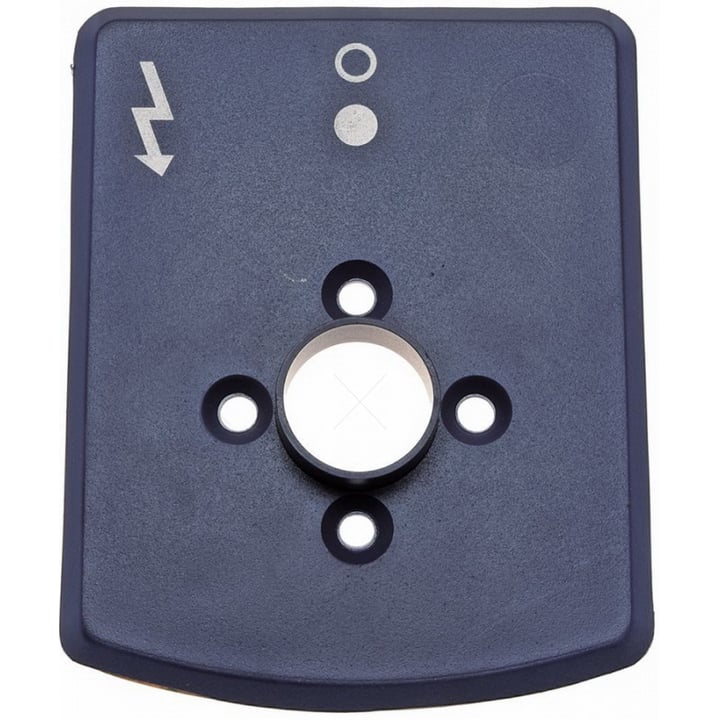 Symbolplatte blau bedruckter Griff