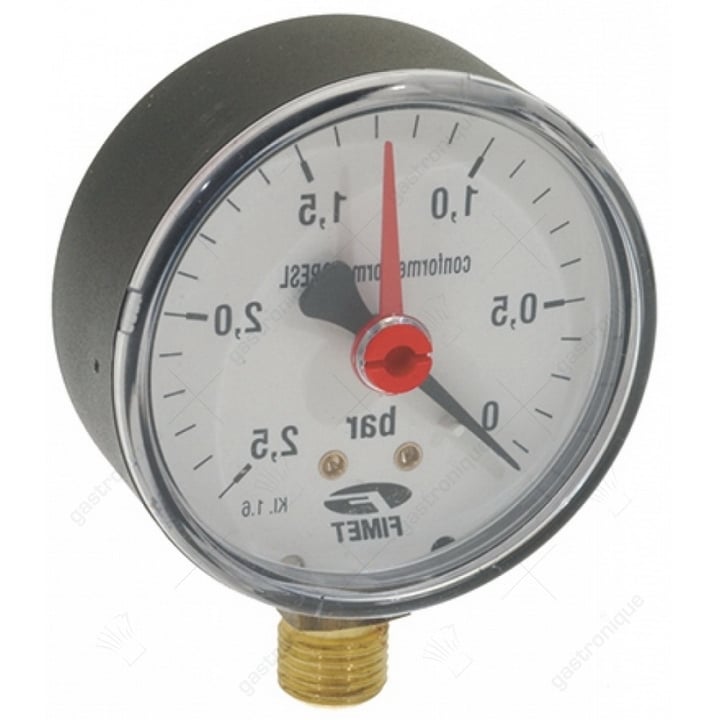 pressure gauge ø 63 mm 0÷2,5bar