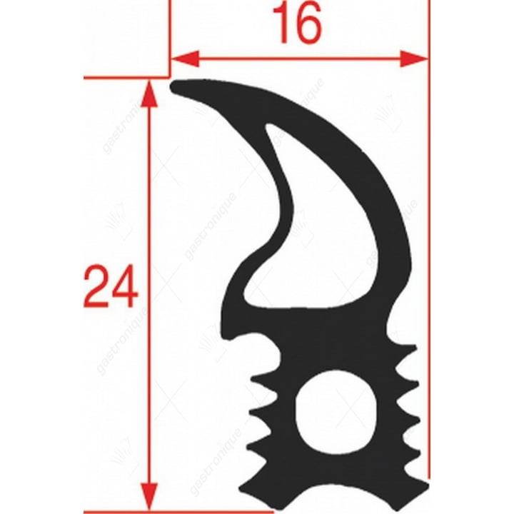 gasket for oven door 670x440 mm