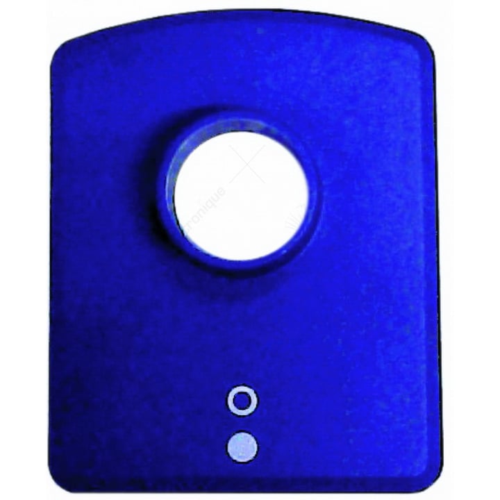 Ringschraube blau Siebdruck für Knopf