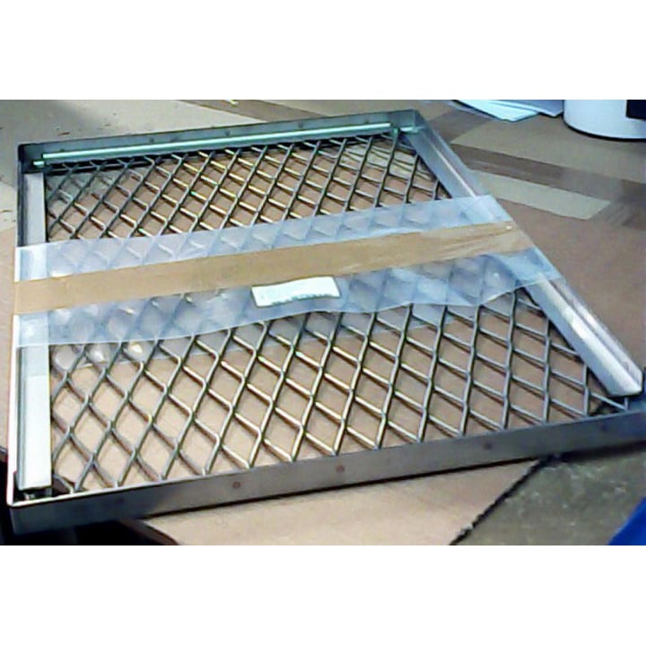 grid lava rock st/steel 538x360x20 mm