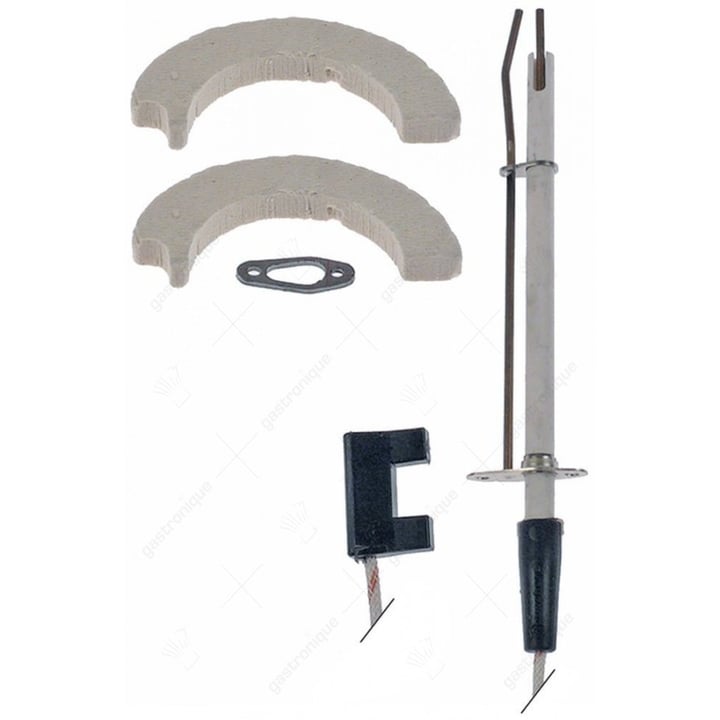 bougie met toebehoren flens L 38mm flens B 16mm D1 ø 9mm LL1 54mm LL2 144mm kabellengte 575mm