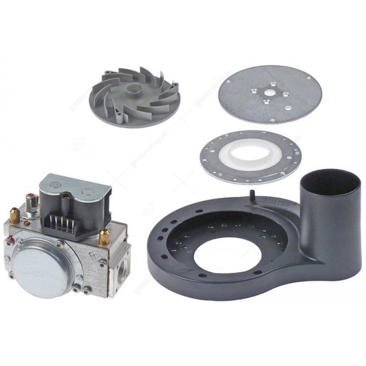 gasventiel 230V 50/60Hz gasingang 1/2" ID gasuitgang 1/2" ID totale lengte 105mm DUNGS