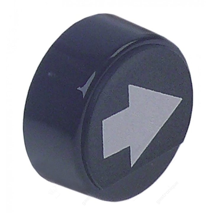 Drucktaste ø 23mm schwarz Pfeil