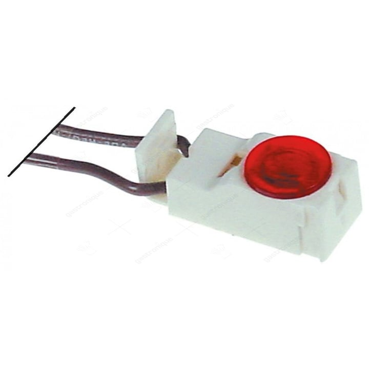 signaallamp inbouwmaat 35x16mm rood 230V