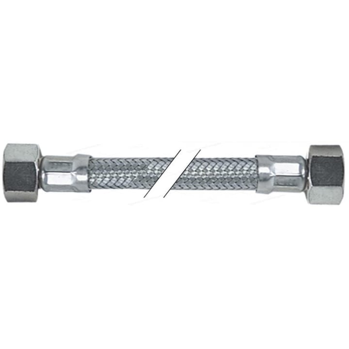 flexibeleslang RVS-omvlochten recht-recht DN8 aansluitingen 3/8" L 300mm vlak/conisch afdichtend