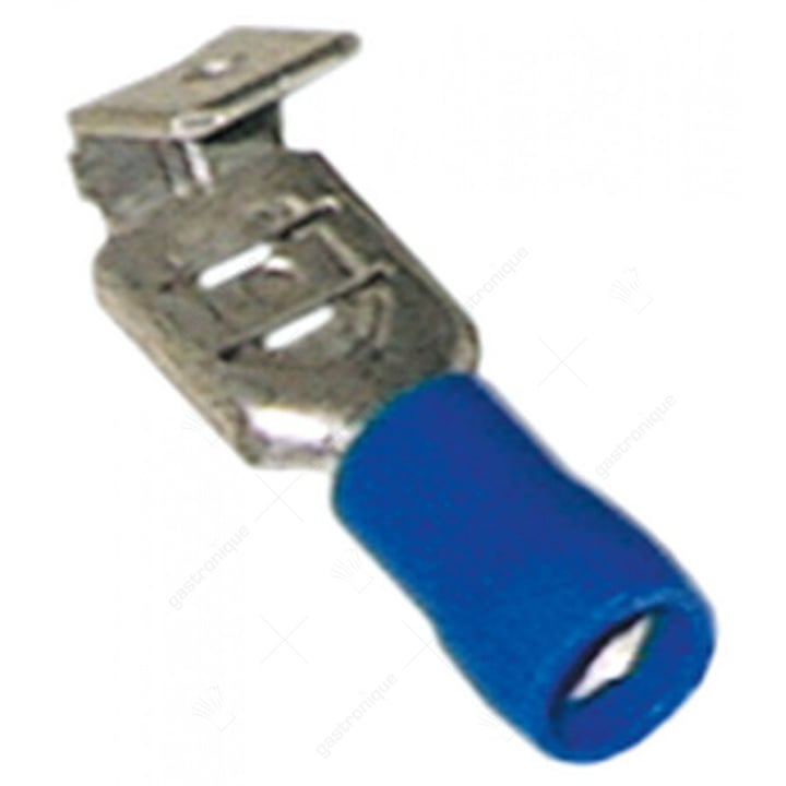 FLACHSTECKERHÜLSE BLAU 6,3x0,8 mm 100ST
