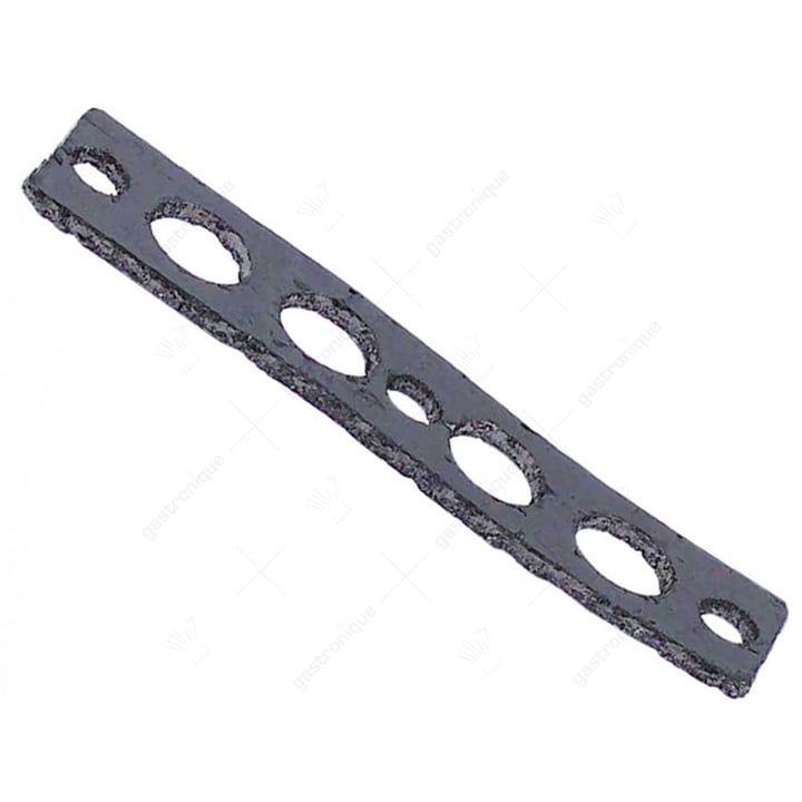 Dichtung L 100mm B 22mm D1 ø 12mm D2 ø 7mm Graphit
