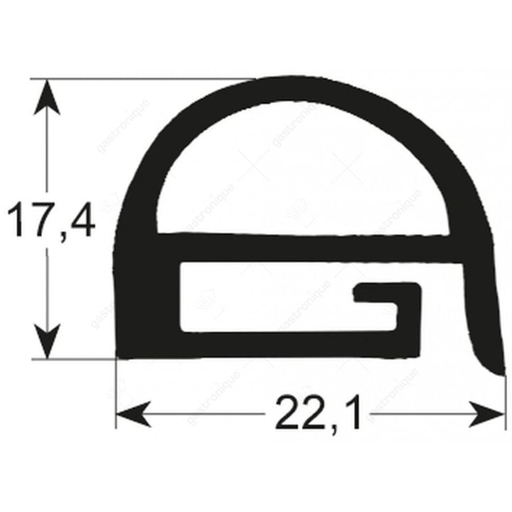 TÜRGUMMI FÜR DEN OFEN 700x650 mm