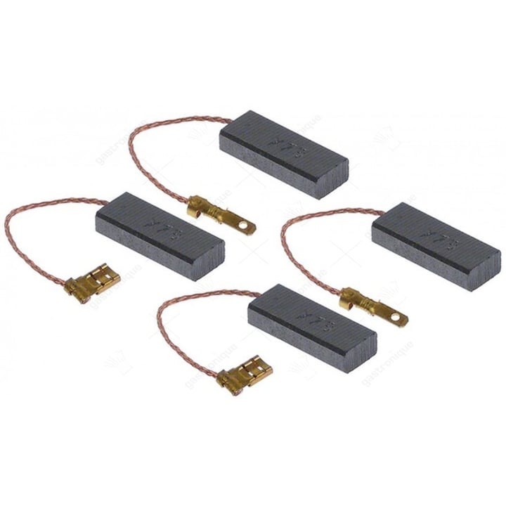 Koolborstelset H 6mm L 29mm B 11mm oude uitvoering 4-delig voor motor