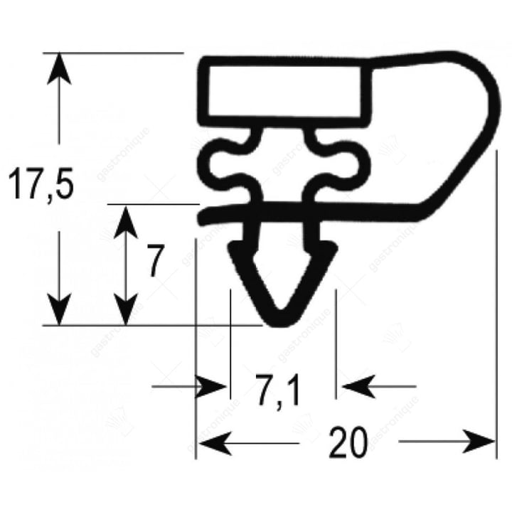 TÜRSCHWELLENGUMMI 385x370 mm