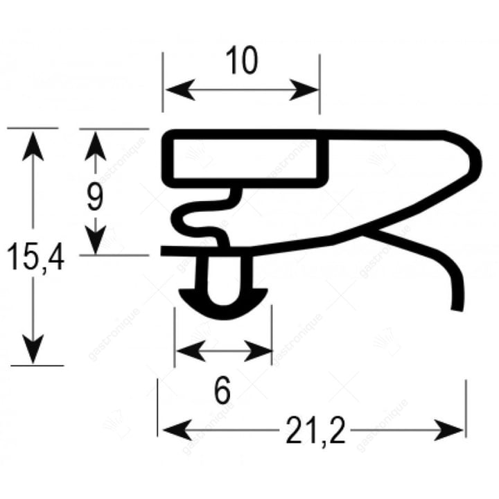 DEURRUBBER 741x651 mm