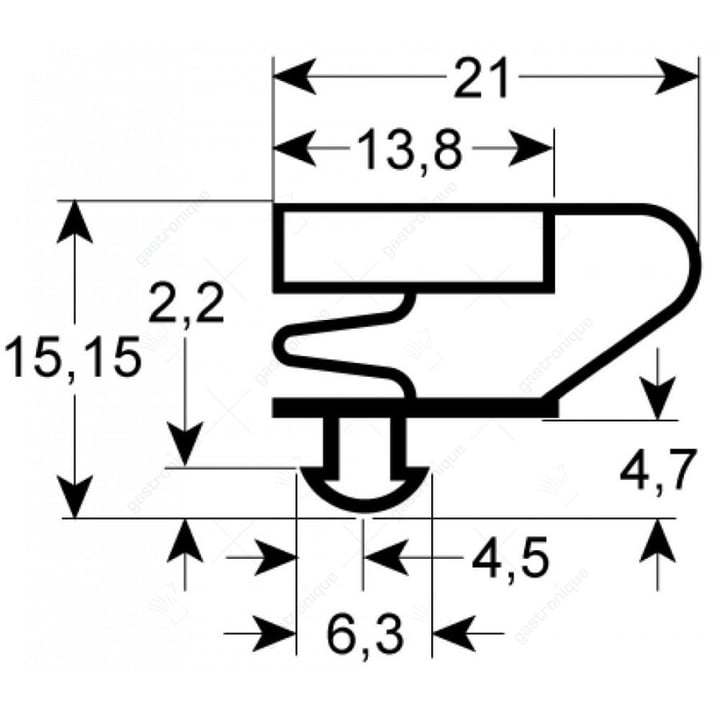 DEURRUBBER 620x498 mm