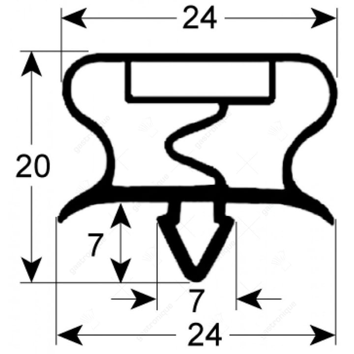 Türgummi 516x490 mm