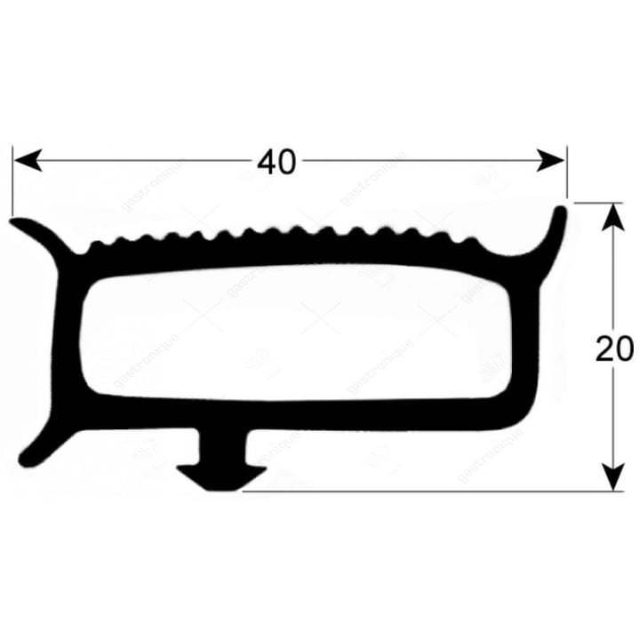 deurrubber voor koelcel - 6 m