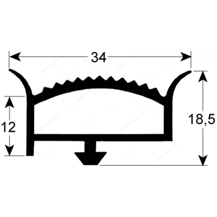 TÜREN GUMMI FÜR KÜHLZELLE - 6 m